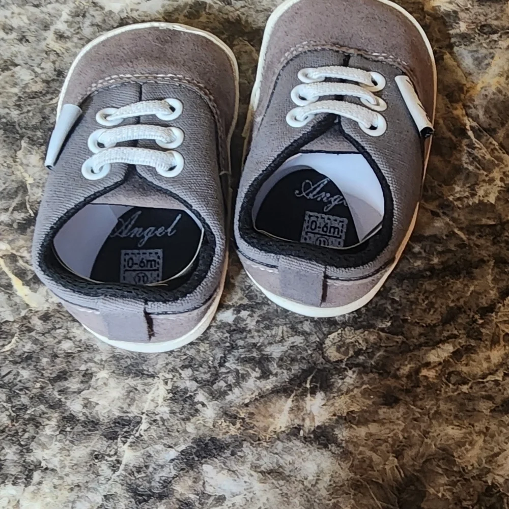 Pending Pick Up Angel 0-6 month old retired boys shoes. also fit cpk dolls